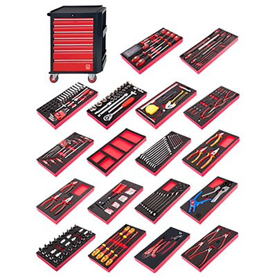 RS PRO 240 Piece Technicians Tool Kit with Trolley, VDE Approved