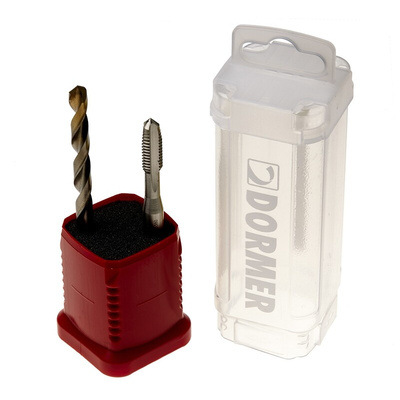 Dormer Tap & Drill Set, M8 Thread, Hand Tap