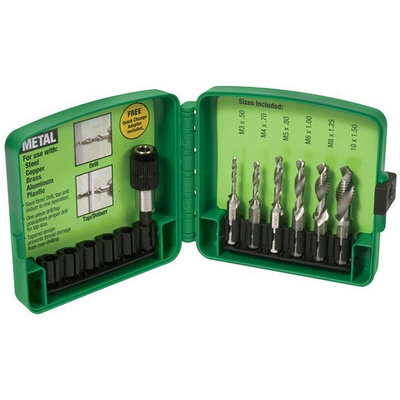 Greenlee Tap Set, M3 to M10 Thread