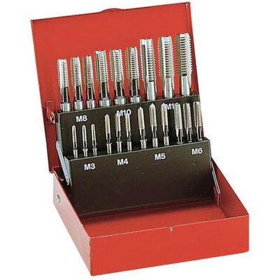Facom Tap Set, M3, M4, M5, M6, M8, M10, M12 Thread, Metric Standard