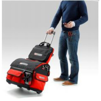 Facom Polyester, Polypropylene Wheeled Bag with Shoulder Strap 550mm x 360mm x 440mm