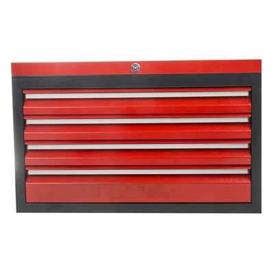 RS PRO 4 drawer Steel Tool Chest, 476mm x 440mm x 794mm