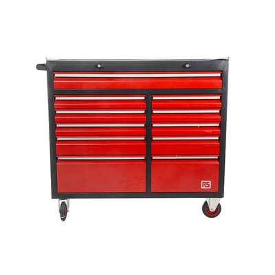 RS PRO 11 drawer Steel Wheeled Tool Chest, 985mm x 450mm x 1085mm