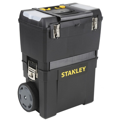 Stanley 3 drawers  Plastic Tool Box, with 2 Wheels, 480 x 290 x 480mm