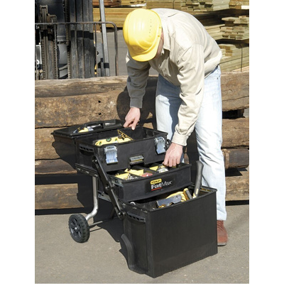 Stanley Stanley Fatmax Plastic Tool Box, with 2 Wheels, 549 x 413 x 549mm