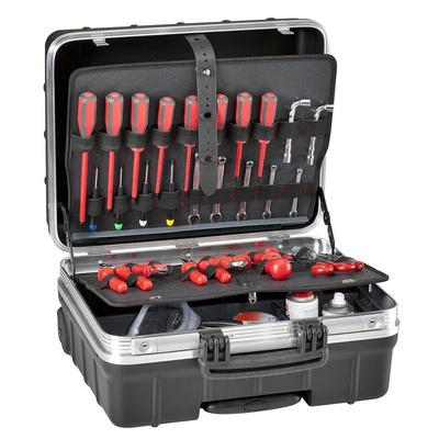 GT Line Plastic Tool Case, with 2 Wheels, 465 x 255 x 352mm