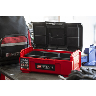Facom One Touch Plastic Tool Box, 391 x 222 x 164mm