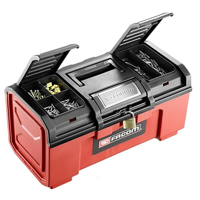 Facom One Touch Plastic Tool Box, 481 x 271 x 481mm