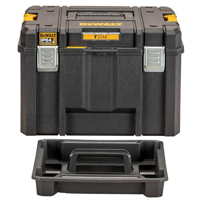 DeWALT TSTAK Deep Box Plastic Tool Box, 440 x 440 x 302mm