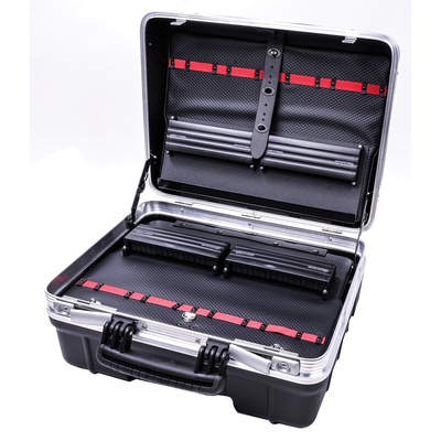 GT Line Plastic Tool Case, with 2 Wheels, 465 x 352 x 255mm