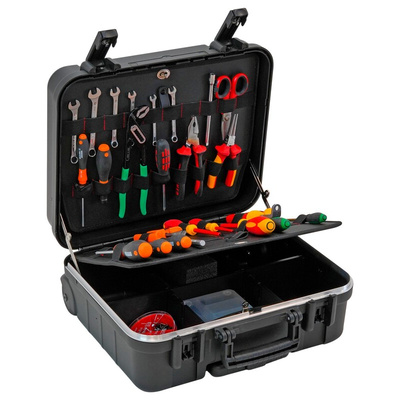GT Line Plastic Tool Case, with 2 Wheels, 430 x 320 x 160mm