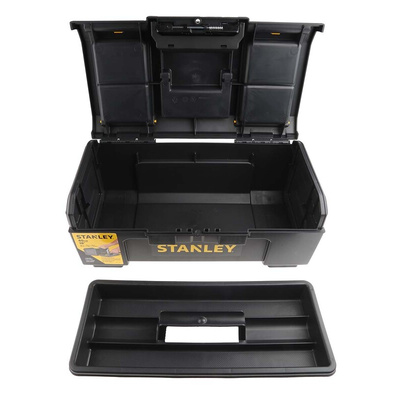 Stanley One Touch 2 drawers  Plastic Tool Box, 394 x 220 x 394mm