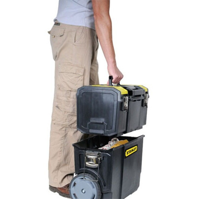 Stanley 2 in 1 2 drawers  Plastic Tool Box, with 2 Wheels, 475 x 284 x 475mm
