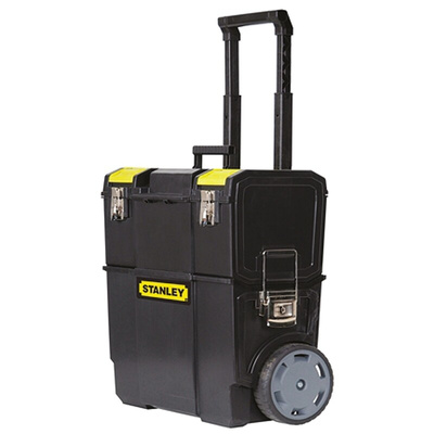 Stanley 2 in 1 2 drawers  Plastic Tool Box, with 2 Wheels, 475 x 284 x 475mm