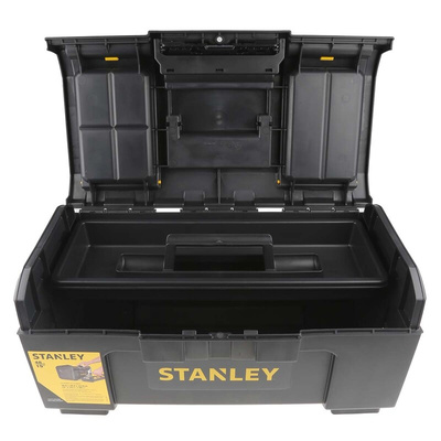 Stanley One Touch 2 drawers  Plastic Tool Box, 486 x 266 x 486mm