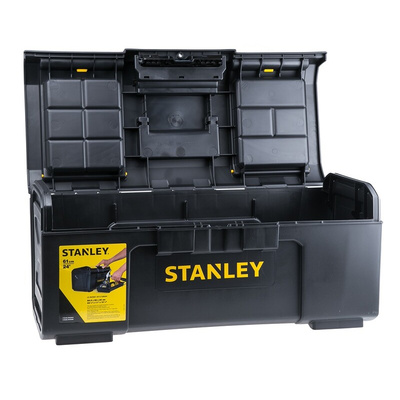 Stanley One Touch 2 drawers  Plastic Tool Box, 600 x 255 x 600mm