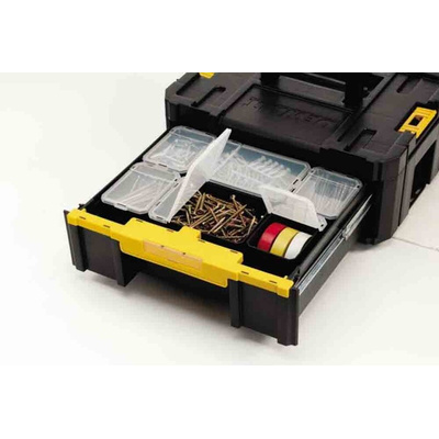 DeWALT Tstak 1 drawer  Plastic Tool Box, 314.2 x 440 x 314.2mm