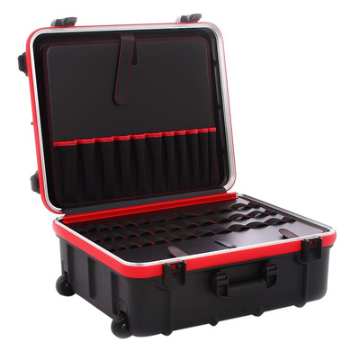 RS PRO Plastic Tool Case, with 2 Wheels, 560 x 460 x 195mm