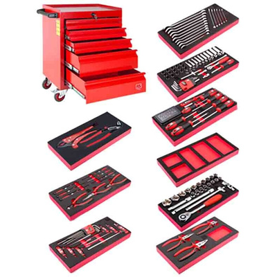 RS PRO 160 Piece Engineers Tool Kit with Trolley