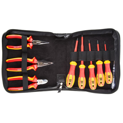 RS PRO 9 Piece Tool Kit, VDE Approved
