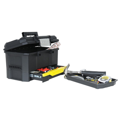 Stanley One Touch 1 drawer  Tool Box, 481 x 279 x 481mm