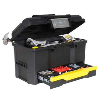 Stanley One Touch 1 drawer  Tool Box, 481 x 279 x 481mm
