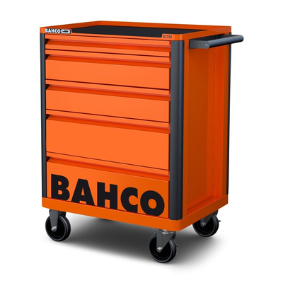 Bahco 5 drawer Solid Steel Wheeled Tool Chest, 965mm x 693mm x 510mm