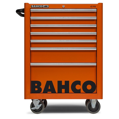 Bahco 7 drawer Stainless Steel (Top) Wheeled Tool Chest, 985mm x 677mm x 501mm