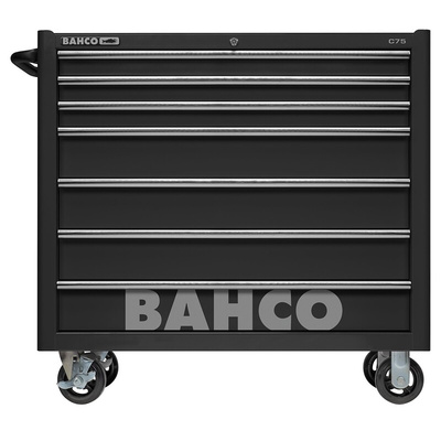 Bahco 7 drawer Stainless Steel (Top) Wheeled Tool Chest, 985mm x 1016mm x 501mm