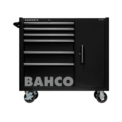Bahco 6 drawer Stainless Steel Wheeled Tool Chest, 985mm x 1016mm x 501mm