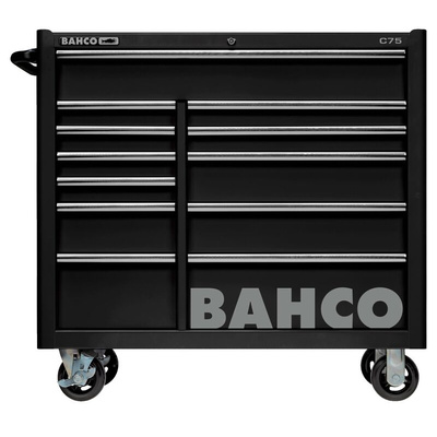 Bahco 12 drawer Stainless Steel Wheeled Tool Chest, 985mm x 1016mm x 501mm