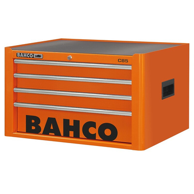 Bahco 4 drawer Stainless Steel (Top) Tool Chest, 419mm x 677mm x 501mm