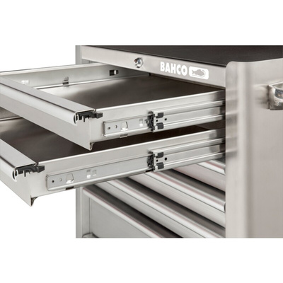 Bahco 7 drawer Stainless Steel Wheeled Tool Chest, 860mm x 580mm x 780mm