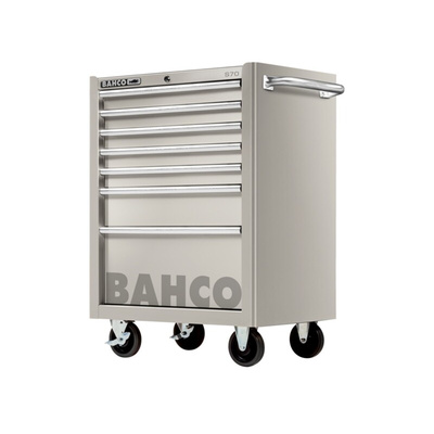 Bahco 7 drawer Stainless Steel Wheeled Tool Chest, 860mm x 580mm x 780mm