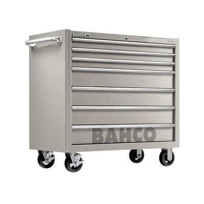 Bahco 7 drawer Stainless Steel Wheeled Tool Chest, 1200mm x 1260mm x 650mm