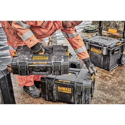 DeWALT TOUGHSYSTEM 2.0 Plastic Tool Box, 371 x 554 x 165mm