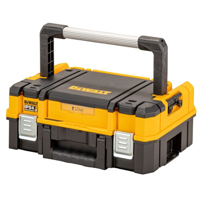 DeWALT TSTAK Shallow Box Plastic Tool Box, 440 x 440 x 183mm