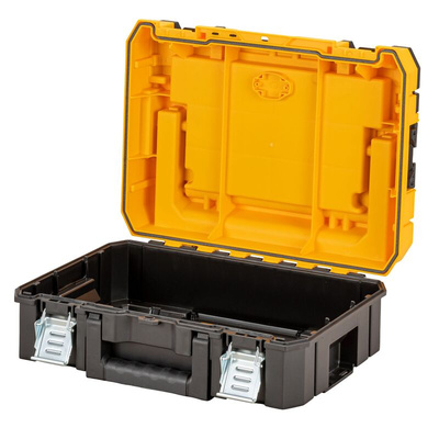 DeWALT TSTAK Shallow Box Plastic Tool Box, 440 x 440 x 183mm