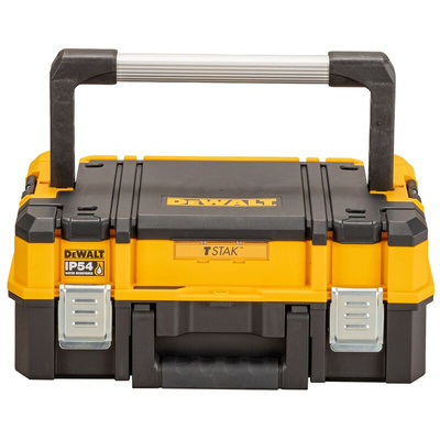 DeWALT TSTAK Shallow Box Plastic Tool Box, 440 x 440 x 183mm