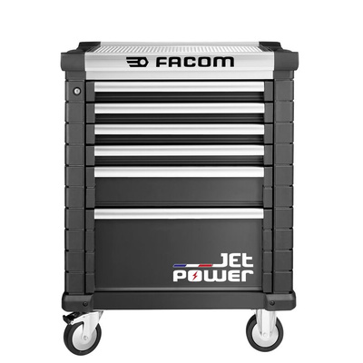 Facom 6 drawer Wheeled Tool Chest, 1005mm x 575mm x 814mm