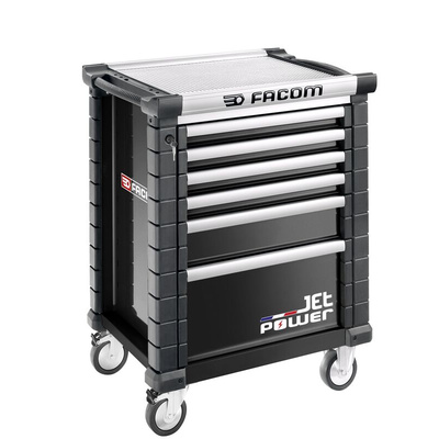 Facom 6 drawer Wheeled Tool Chest, 1005mm x 575mm x 814mm