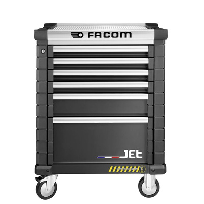 Facom 6 drawer Wheeled Tool Chest, 1005mm x 575mm x 814mm