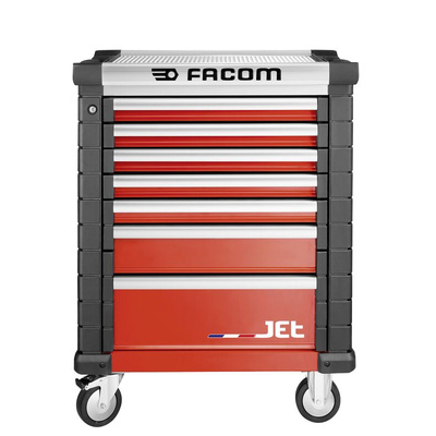 Facom 7 drawer Wheeled Tool Chest, 1005mm x 575mm x 814mm