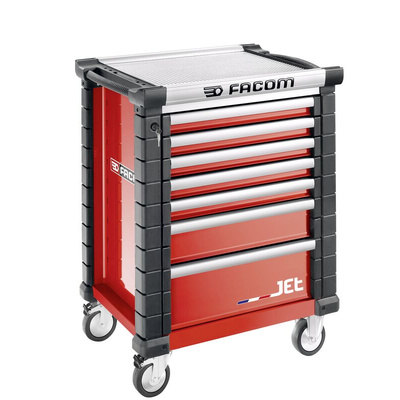 Facom 7 drawer Wheeled Tool Chest, 1005mm x 575mm x 814mm