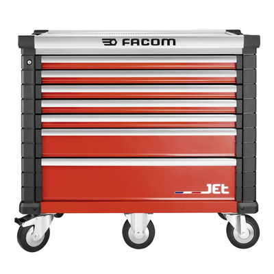 Facom 7 drawer Wheeled Tool Chest, 1035mm x 575mm x 1194mm
