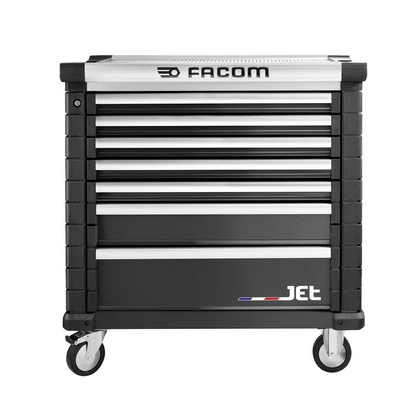Facom 7 drawer Wheeled Tool Chest, 1005mm x 575mm x 1004mm