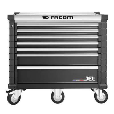 Facom 7 drawer Wheeled Tool Chest, 1035mm x 575mm x 1194mm
