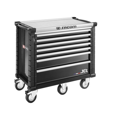 Facom 7 drawer Wheeled Tool Chest, 1035mm x 575mm x 1194mm