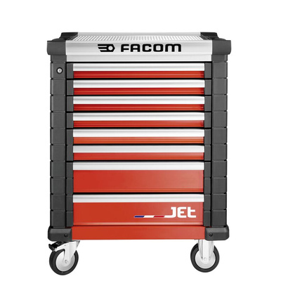 Facom 8 drawer Wheeled Tool Chest, 1005mm x 575mm x 814mm