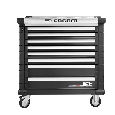 Facom 8 drawer Wheeled Tool Chest, 1005mm x 575mm x 1004mm